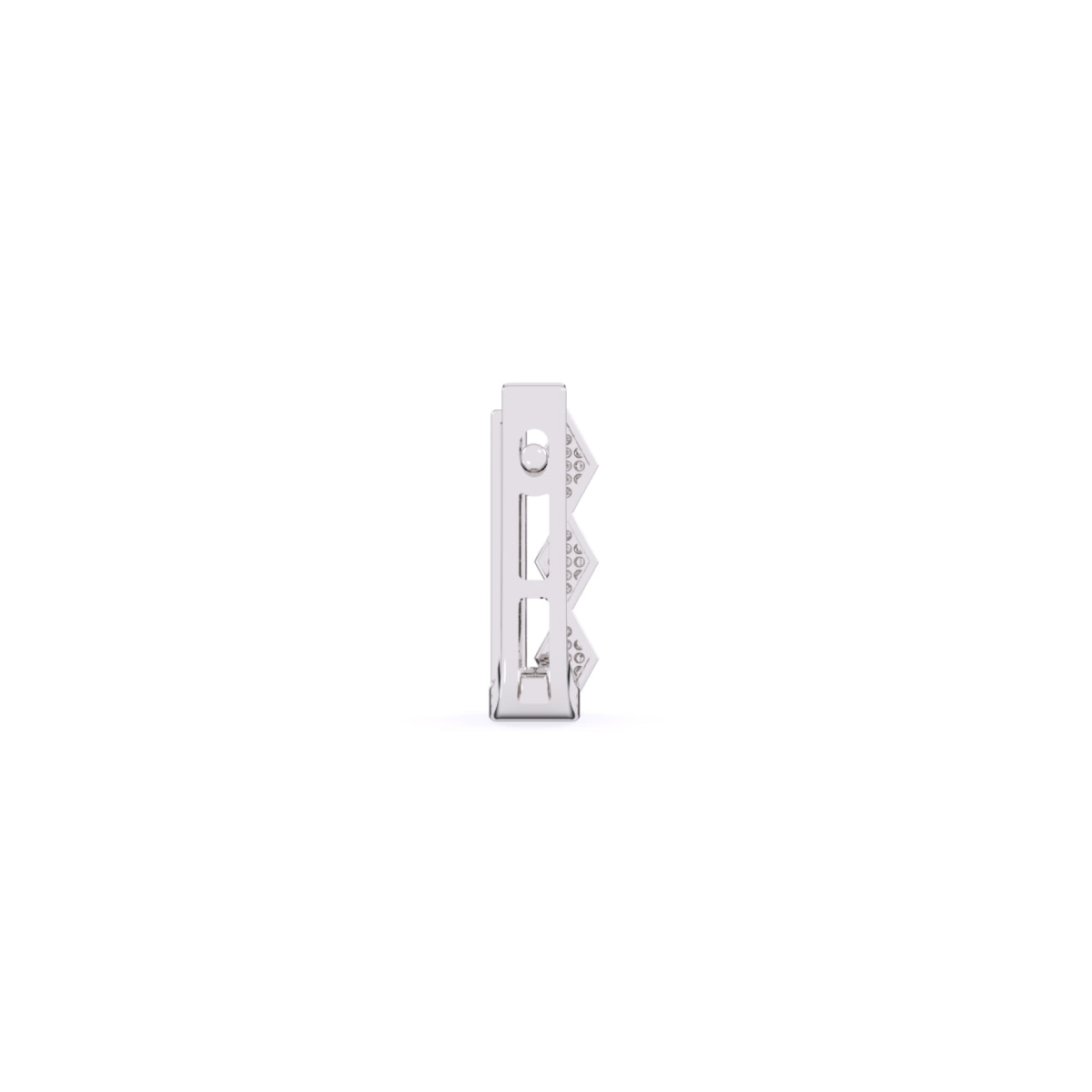 Luxurious Bar Diamond Hoop Earrings